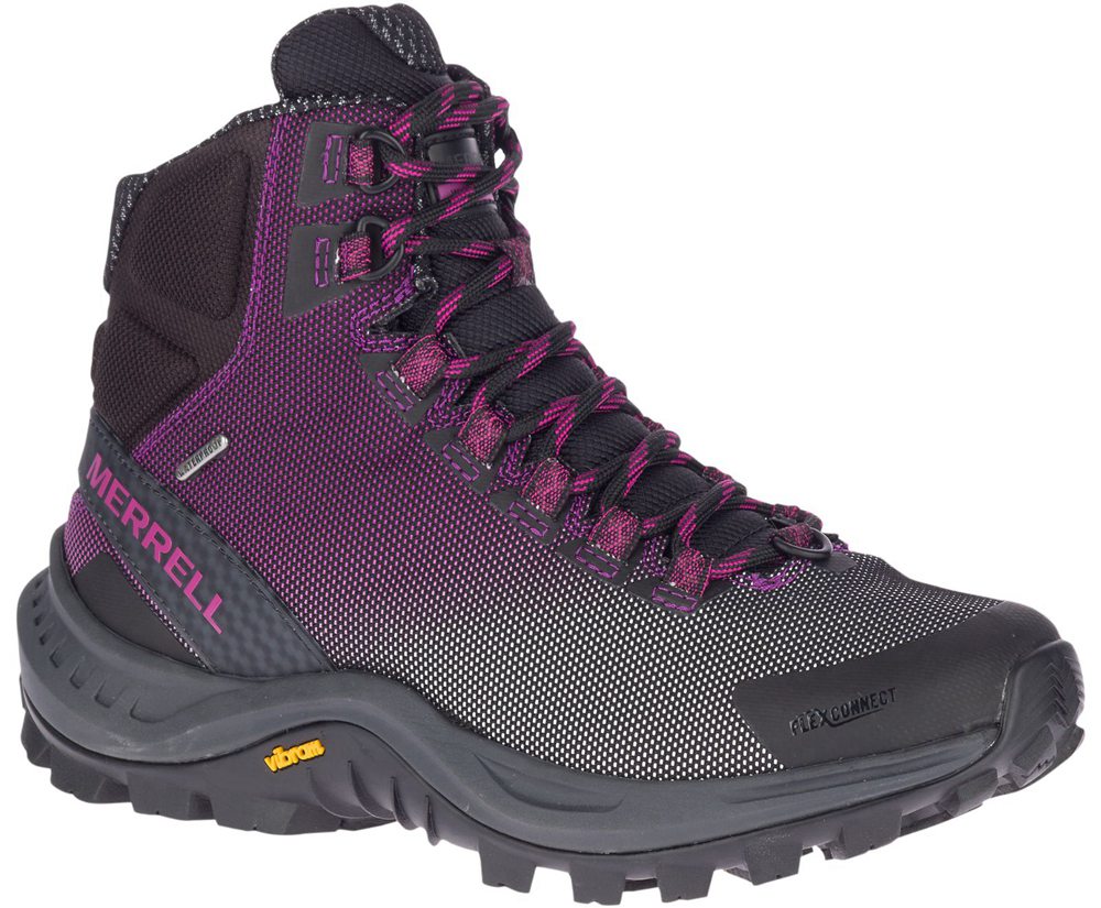 Merrell Støvler Dame - Thermo Cross 2 Mid Waterproof - Sort/Lilla - WLI067349